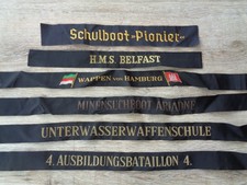 6 Mützenbänder Abschnitte