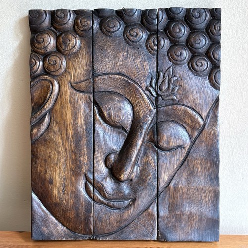 Buddha gesicht wandrelief - buddha,