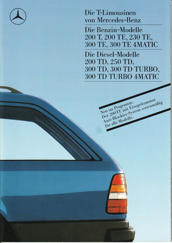 Prospekt mercedes modelle - prospekt, t-modelle