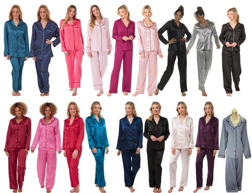 Damen schlicht sexy satin - schlicht,