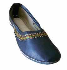 Damenschuhe Leder handgefertigte indische Halbschuhe Jutties Mojaries EU 41