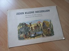 Altes Antikes Buch, Zehn kleine Negerlein Kuckelt-Loßmann Kossatz, Kinderbuch