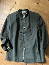 Janker Jacke leicht tailliert  Gr 42 in grün u dunkelgrünem Samtkragen v. Admont