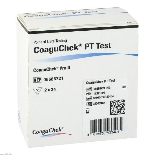 Coaguchek test 2x24 st - coaguchek,