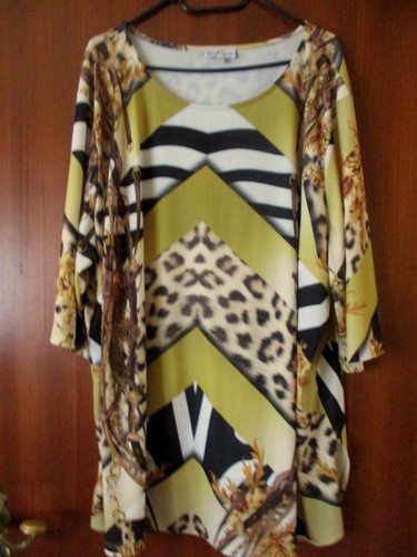 Shirt tunika print 3 4 - ,