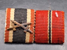 2er Bandspange Orden Feldspange Militaria Ostmedaille KVK Kriegsverdienstkreuz