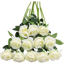 Künstliche Rosen Seide Weiß