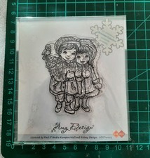 Silikon Stempel von Amy Design Kinderpaar nostalgisch Weihnachten