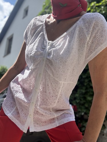 Tolle weiße spitzen bluse - tolle,