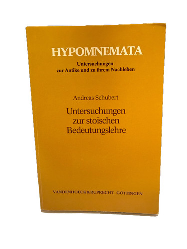 Untersuchungen zur stoischen