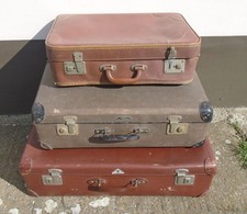 3 alte Reisekoffer drei Koffer