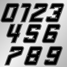 Startnummer Aufkleber Zahl -»
