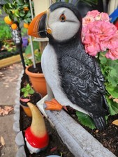 Vivid Arts Real Life Papageientaucher Garten Ornament | Küstenvogel Deko Geschenk | Outdoor