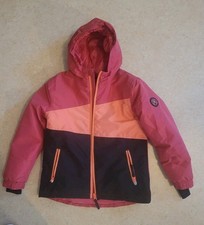 Crivit Mädchen Skijacke Schneejacke Gr. 122/128 Pink/Lachs/Schwarz neu
