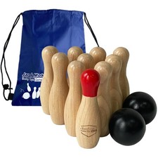 Bowling Spiel Holz Kegel