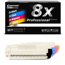8x Pro Patrone f�r OKI Color