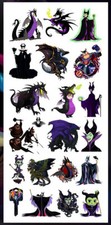 Temporäres Kinder-Tattoo SET Maleficent Die dunkle Fee Disney Hexe Drache