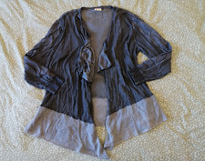 Soccx, Damen Strickjacke, Gr. 44/XXL, Blau