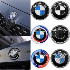 82mm 74mm Auto Emblem Logo Für BMW Vorne Motorhaube Heckklappe Hinten Kofferraum