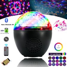 Musikgesteuerte Discokugel USB LED 16 Lichteffekte Party DJ Club RGB Disco Lampe