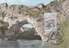 FRANKREICH*Maximumkarte 12.6.1971*Tourismus*Mi.-Nr. 1760*Vallon-Pont-d’Arc