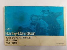 Harley Davidson XLH1000, XLS1000,  1980 Owner's Manual, Fahrerhandbuch, Original