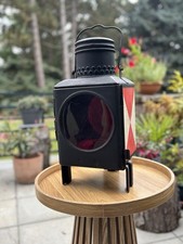 Seltene DDR Eisenbahnlampe + Rücksendeentscheid Zollverwaltung DDR (1985)