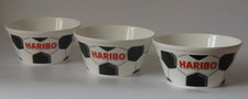 3 Stück HARIBO Snackschalen Fußball Design Snackboxen Schalen Müsli Schüsseln