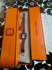 original HERMES Apple Watch Series 6 GPS + Cellular Hermés Double Armband Braun