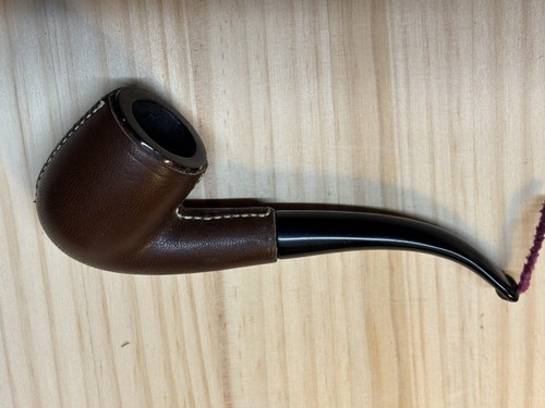 Pfeife leder braun vintage - pfeife,