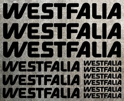 Westfalia aufkleber sticker - westfalia,