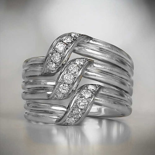 Ring versilbert cz - ring,