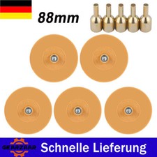 5x Folienradierer Klebegewichte-Entferner Kleber Radierscheibe Ø88mm + Adapter