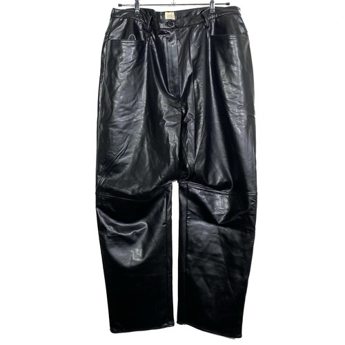 Kunstleder hose schwarz vinyl - hose,