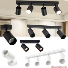 Deckenleuchte schwenkbar LED Deckenstrahler Deckenlampe 1/2/3/4-flammig Schwarz