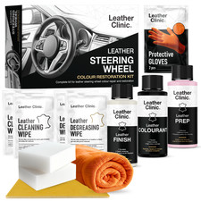 SCHWARZ Leder Lenkrad