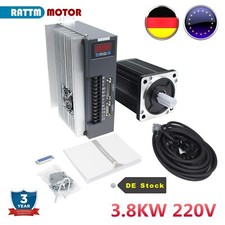 「DE」 3.8KW 15N.m AC Servo Motor Driver CNC Servomotor Kit 220V 2500rpm/3000rpm