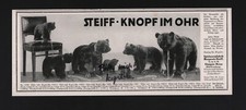 GIENGEN-BRENZ, Werbung 1914, Margarete Steiff GmbH Teddy-Bären