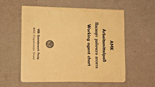 Amk arbeitsmittelpaß veb - amk,