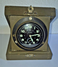 Hebdomas Militär Borduhr Holz Gehäuse , Handaufzug 8 Tag Werk