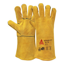 Hase Mühlheim I Super Schweißerhandschuh Handschutz Leder gelb Größe 9 6er-Set