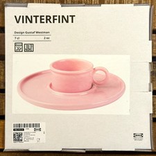 IKEA DESIGN EDITION 2025 GUSTAF WESTMAN VINTERFINT TASSE + UNTERTASSE ROSA NEU !
