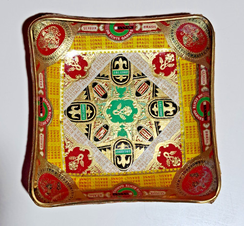 Vintage glas aschenbecher - glas-aschenbecher, /