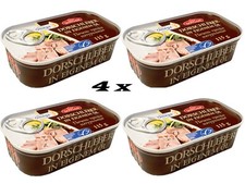 4x115/3x230g DORSCHLEBER (19,00 €/1kg) Fischkonserve Dorsch Leber Dose Fisch