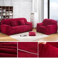 Plüsch Sofa Überwurf Stretch