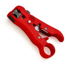 KNIPEX 166006 - Abisolierwerkzeug für Koaxial- und Datenkabel - RG 59, 6, 7, 11