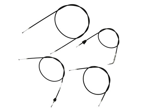 Set bowdenzüge schwarz - 4x,