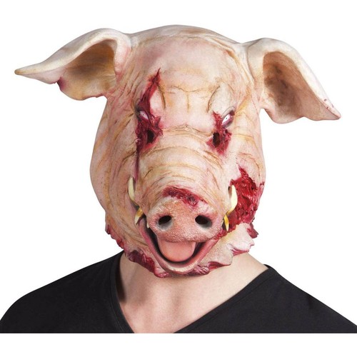 Schweine horror latex maske - schweine, latex-maske