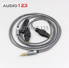 AUDIO123 Kopfhörer Kabel für Sennheiser HD580 HD600 HD650 mit Mikrofon Neu