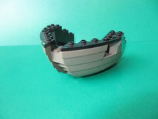 LEGO Piraten Boot Schiff Rumpf 6051 Bug grau schwarz  (110522N)